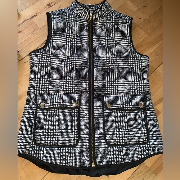 Catherine Malandrino vests, size Small, Burgundy, black & white, NWOT - Picture 3 of 11